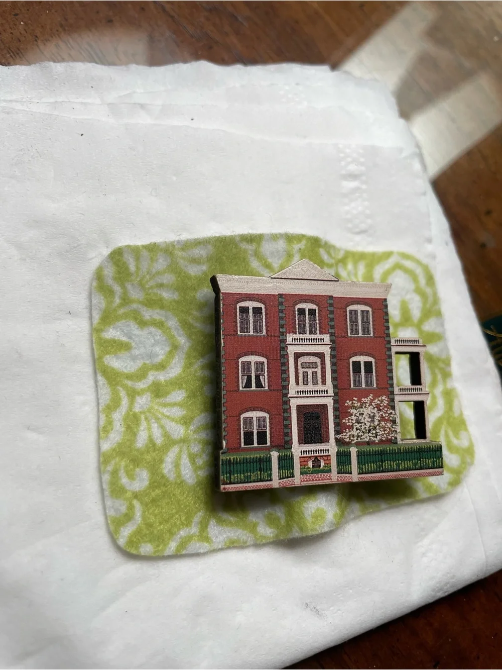 Vtg, Sheila’s Historic Lapel Pin, Calhoun Mansion, Charleston, SC. 1999
